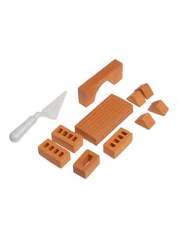 Конструктор Brickmaster керамический «Башня с мостом» Brick, 48 деталей