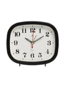 Будильник-часы настольные «Классика», 12.5×10.5 см, от батарейки АА, чёрный