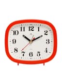 Будильник-часы настольные «Классика», дискретный ход, 12.5×10.5 см, от батарейки АА, красный