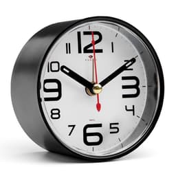 Будильник-часы настольные «Классика», 8×8 см, от батарейки АА, чёрный