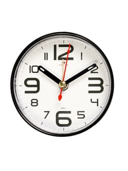 Будильник-часы настольные «Классика», 8×8 см, от батарейки АА, чёрный