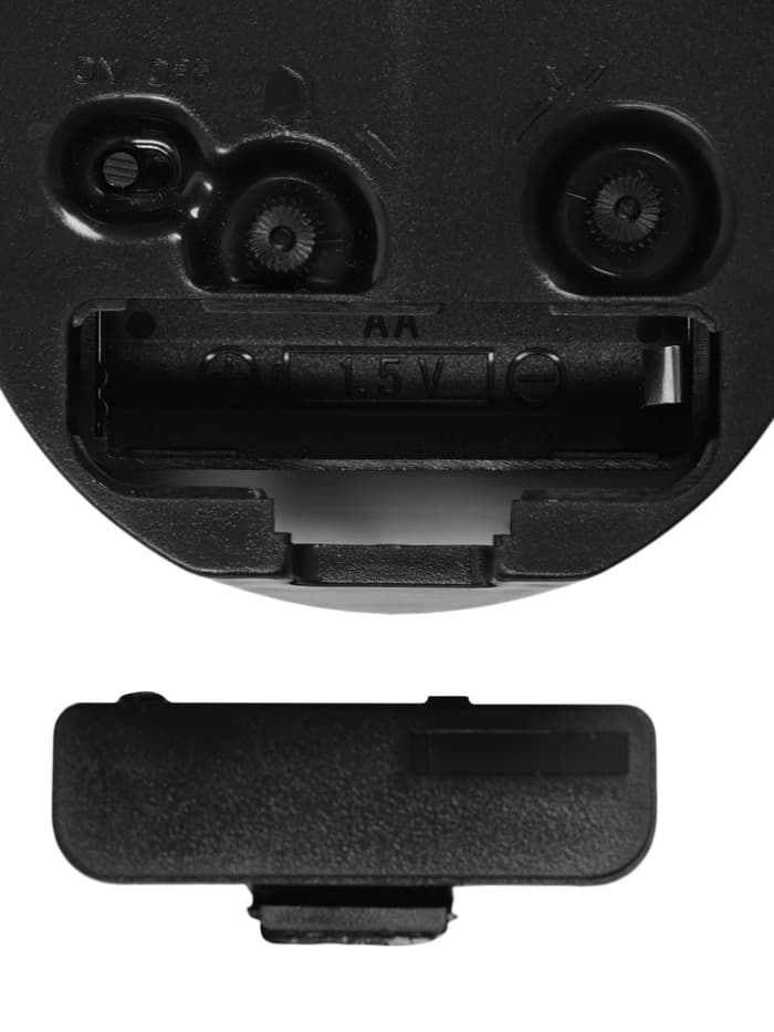 Будильник-часы настольные «Классика», 8×8 см, от батарейки АА, чёрный