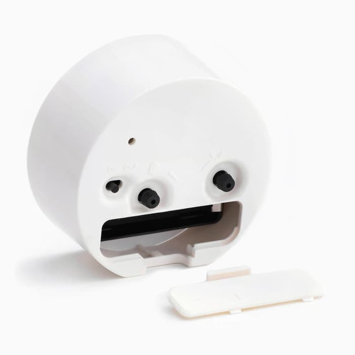 Будильник-часы настольные «Классика», 8×8 см, от батарейки АА, белый