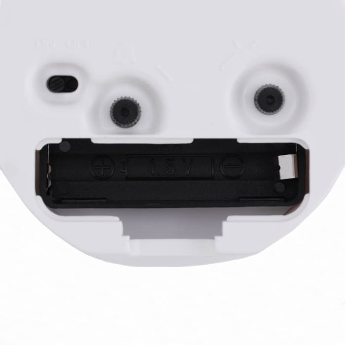 Будильник-часы настольные «Классика», 8×8 см, от батарейки АА, белый