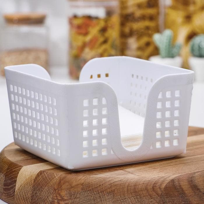 Салфетница «Лофт», 15×15 см, пластик, белая