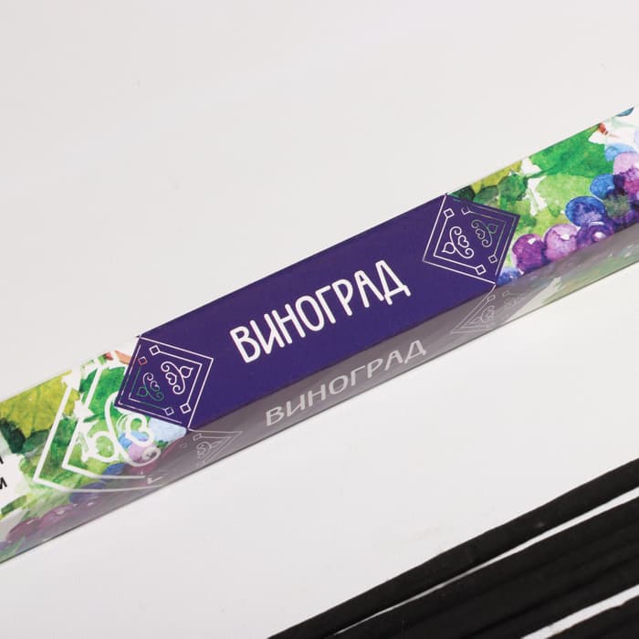 Благовония «Дыхание природы Виноград», 8 палочек