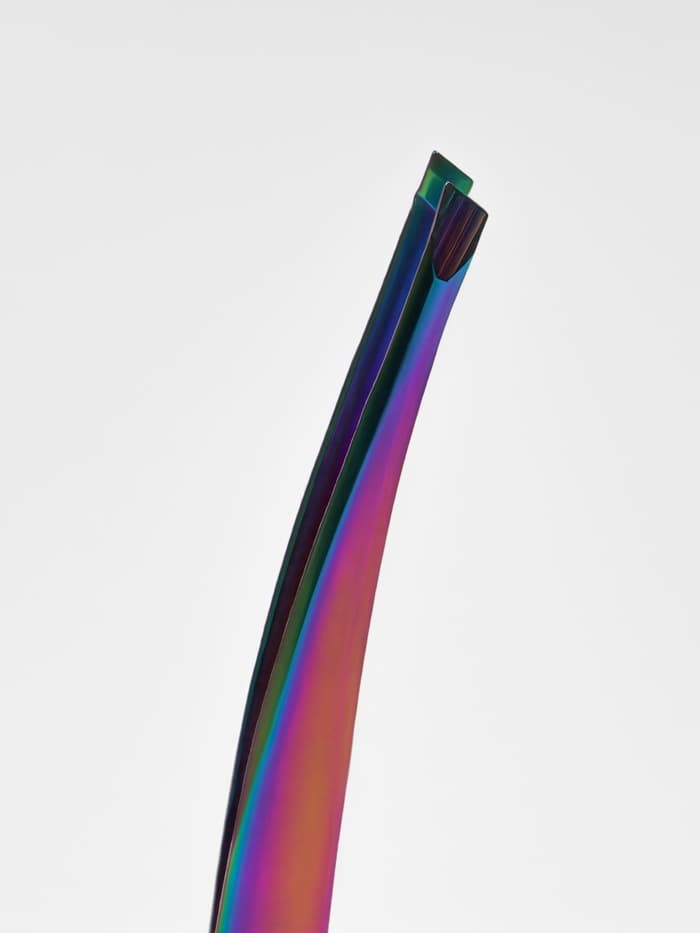 Пинцет скошенный, 9 см, разноцветный