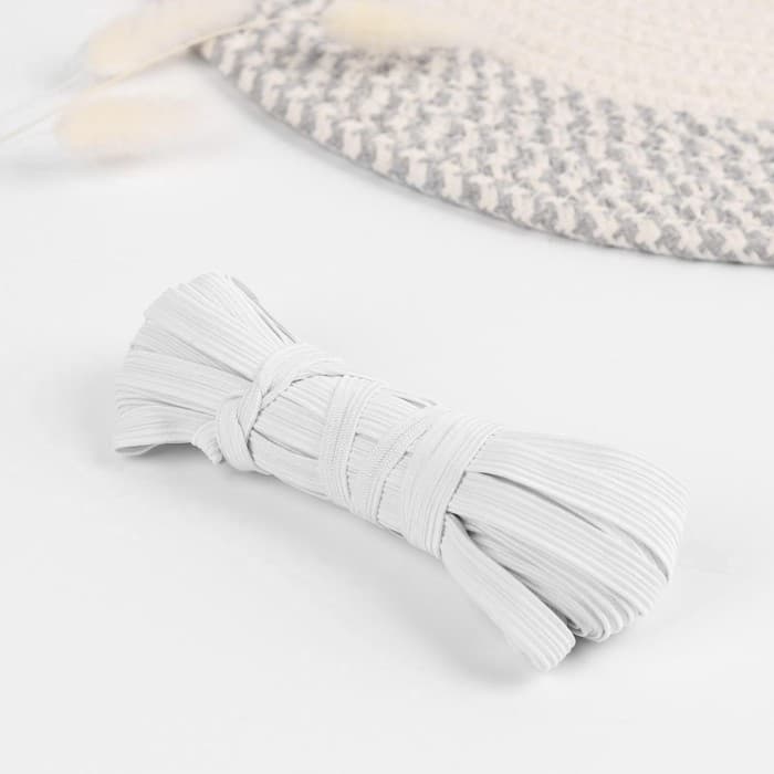 Резинка бельевая, 8 мм, 10±1 м, белая