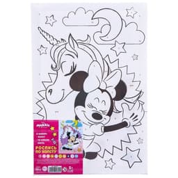 Картина по номерам для детей «Минни Маус и Единорог», 20×30 см
