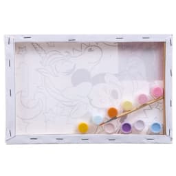 Картина по номерам для детей «Минни Маус и Единорог», 20×30 см