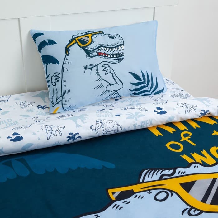 Постельное бельё 1.5-спальное «Этель» T-Rex king, бязь