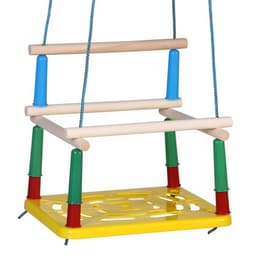 Качели подвесные, пластмассовые, сиденье 33×22 см, цвет МИКС