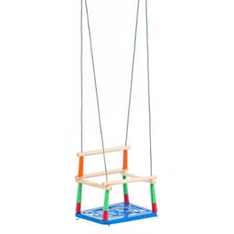 Качели подвесные, пластмассовые, сиденье 33×22 см, цвет МИКС