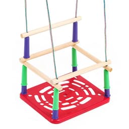 Качели подвесные, пластмассовые, сиденье 33×22 см, цвет МИКС