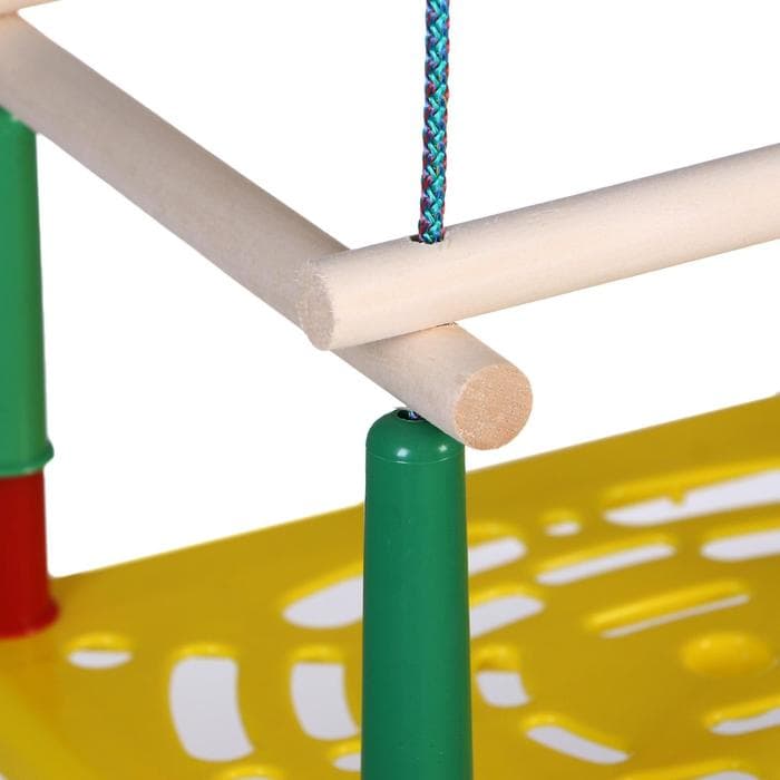 Качели подвесные, пластмассовые, сиденье 33×22 см, цвет МИКС