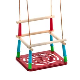 Качели подвесные, пластмассовые, сиденье 33×22 см, цвет МИКС