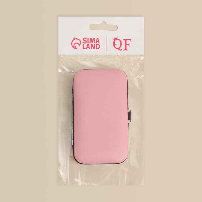 Набор маникюрный, 6 предметов, в футляре, МИКС