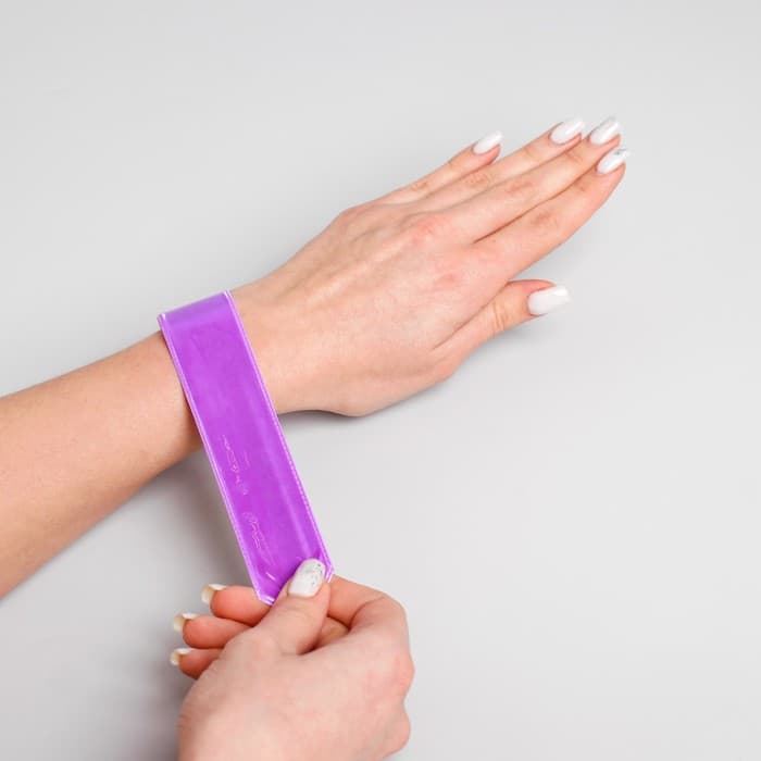 Браслет светоотражающий, 22 см, МИКС