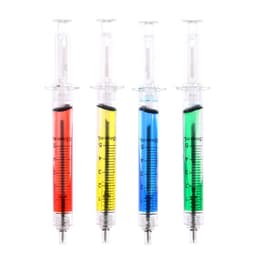 Ручка-прикол Calligrata «Шприц с жидкостью», синий стержень, шариковая, МИКС