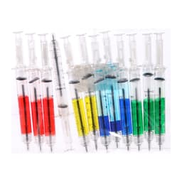 Ручка-прикол Calligrata «Шприц с жидкостью», синий стержень, шариковая, МИКС