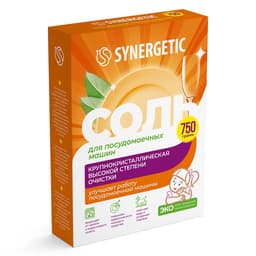 Соль для посудомоечных машин Synergetic, 750 г