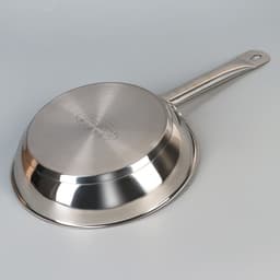 Сковорода Катунь «Общепит», d=24 см, толщина корпуса 0.6 мм, дно 3.5 мм, h=5.5 см, капсульное дно, индукция, нержавеющая сталь, AISI - 201
