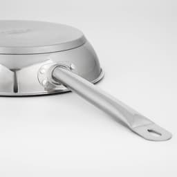 Сковорода Катунь «Общепит», d=26 см, толщина корпуса 0.6 мм, дно 3.5 мм, h=6.8 см, капсульное дно, индукция, нержавеющая сталь, AISI - 201