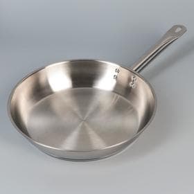 Сковорода Катунь «Общепит», d=30 см, толщина корпуса 0.6 мм, дно 3.5 мм, h=6.5 см, капсульное дно, индукция, нержавеющая сталь, AISI - 201
