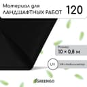 Материал для ландшафтных работ, 10×0.8 м, плотность 120 г/м², спанбонд с УФ-стабилизатором, чёрный, Greengo, Эконом 30%