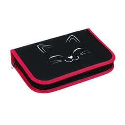 Пенал школьный, 3 секции, 14×21×4 см «Котик»