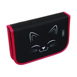Пенал школьный, 3 секции, 14×21×4 см «Котик»
