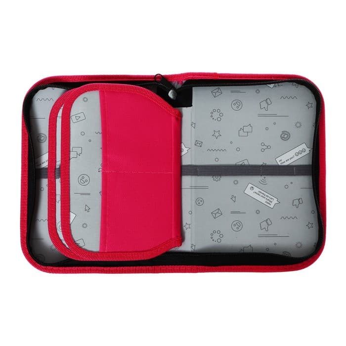 Пенал школьный, 3 секции, 14×21×4 см «Котик»