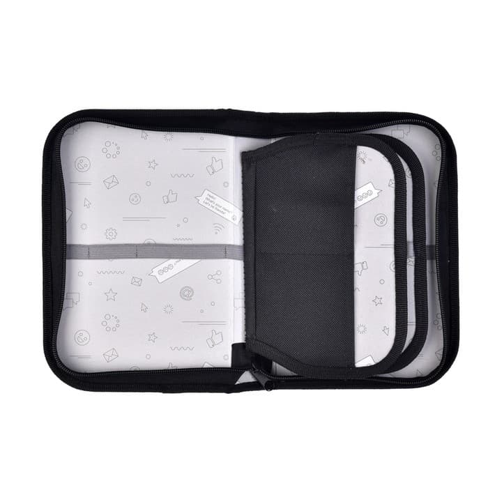 Пенал школьный, 3 секции, 14×21×4 см «Волк графика»