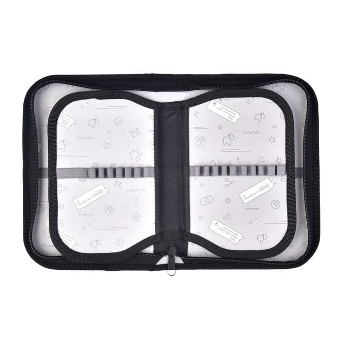 Пенал школьный, 3 секции, 14×21×4 см «Волк графика»