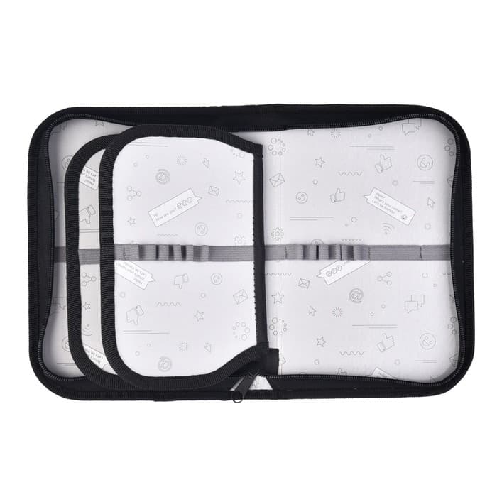 Пенал школьный, 3 секции, 14×21×4 см «Волк графика»