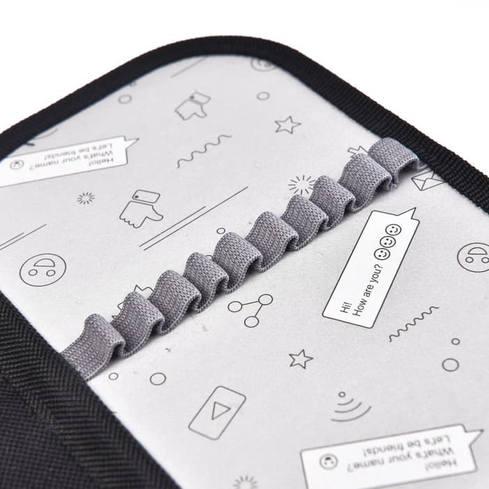 Пенал школьный, 3 секции, 14×21×4 см «Волк графика»