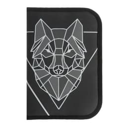 Пенал школьный, 3 секции, 14×21×4 см «Волк графика»