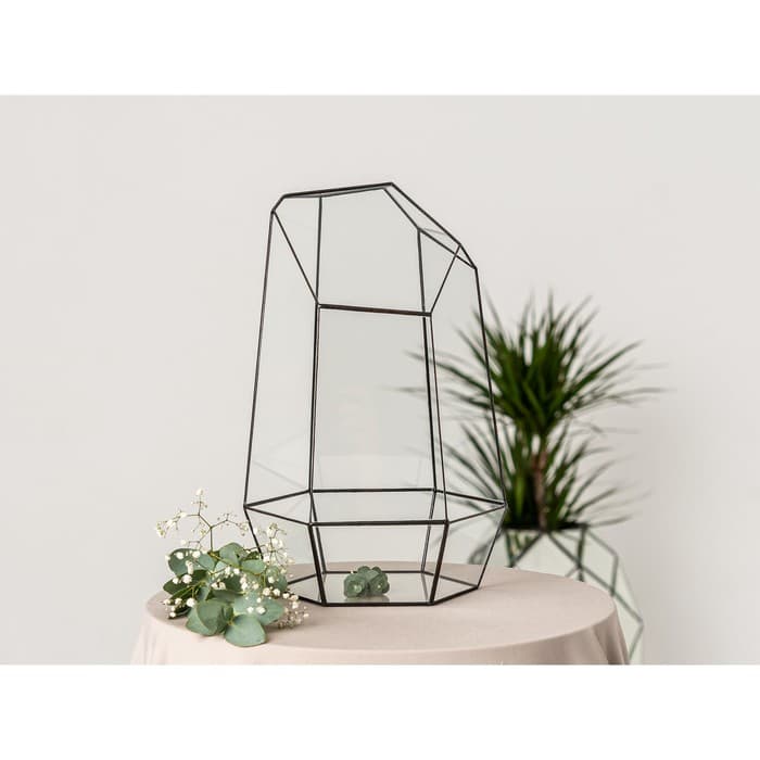 Флорариум «Айсберг», стекло, швы чёрные