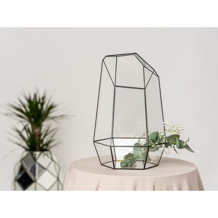 Флорариум «Айсберг», стекло, швы чёрные