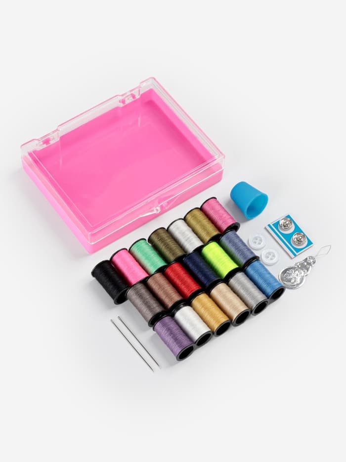 Швейный набор, 29 предметов, в пластиковой коробке, 10.5×8×2.5 см, МИКС