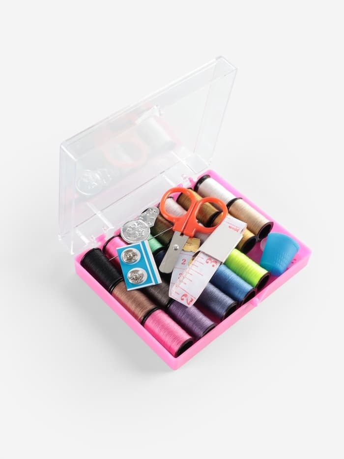 Швейный набор, 29 предметов, в пластиковой коробке, 10.5×8×2.5 см, МИКС