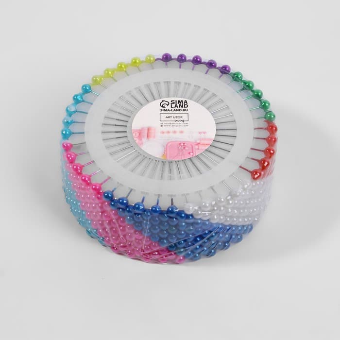 Булавки портновские «Ромашка», 38 мм, 40 шт., МИКС