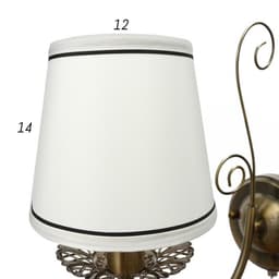 Бра «Глория» 1×40 Вт E14 бронза 20×15×35 см