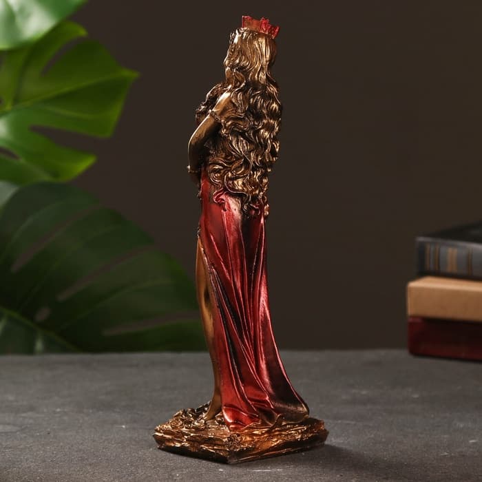 Фигурка полистоун «Богиня Фортуна», золото, 29×10 см