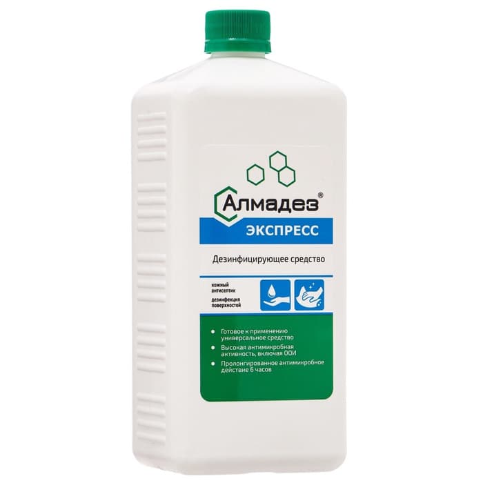 Антисептик «Алмадез-Экспресс», кожный, дезинфекция поверхностей, 1 л