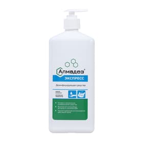 Антисептик кожный «Алмадез-Экспресс», дезинфекция поверхностей, с насос дозатором, 1 л