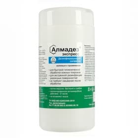Дезинфицирующие влажные салфетки «Алмадез-экспресс» № 60 (14×18 см) в банке