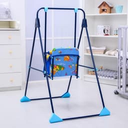 Качели детские напольные «Ветерок», синий, МИКС