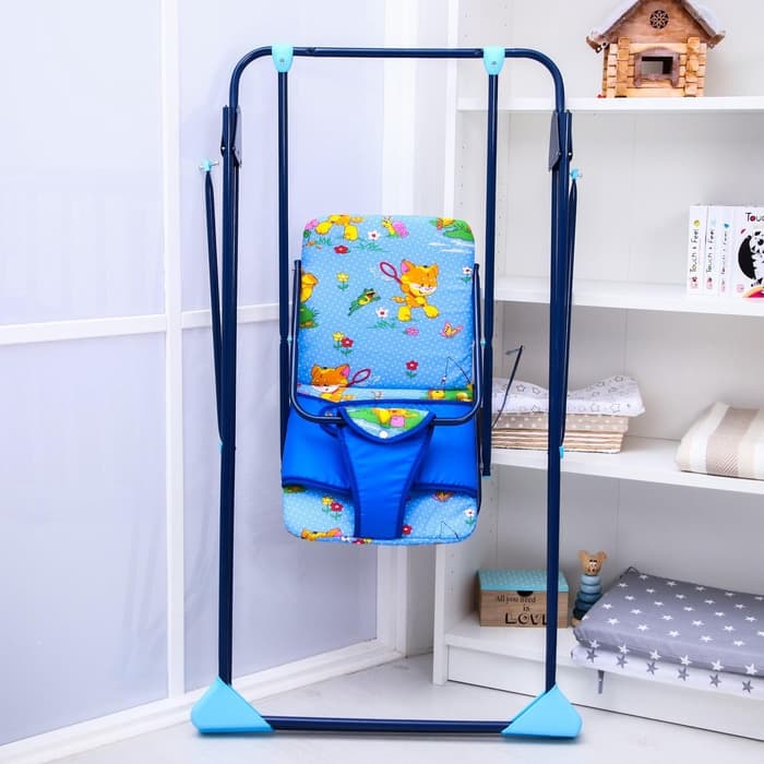 Качели детские напольные «Ветерок», синий, МИКС