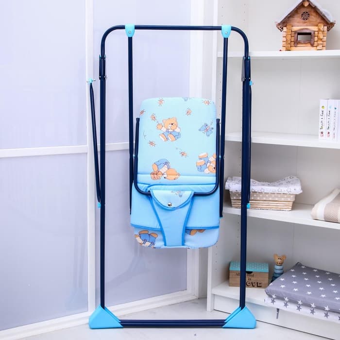 Качели детские напольные «Ветерок», синий, МИКС